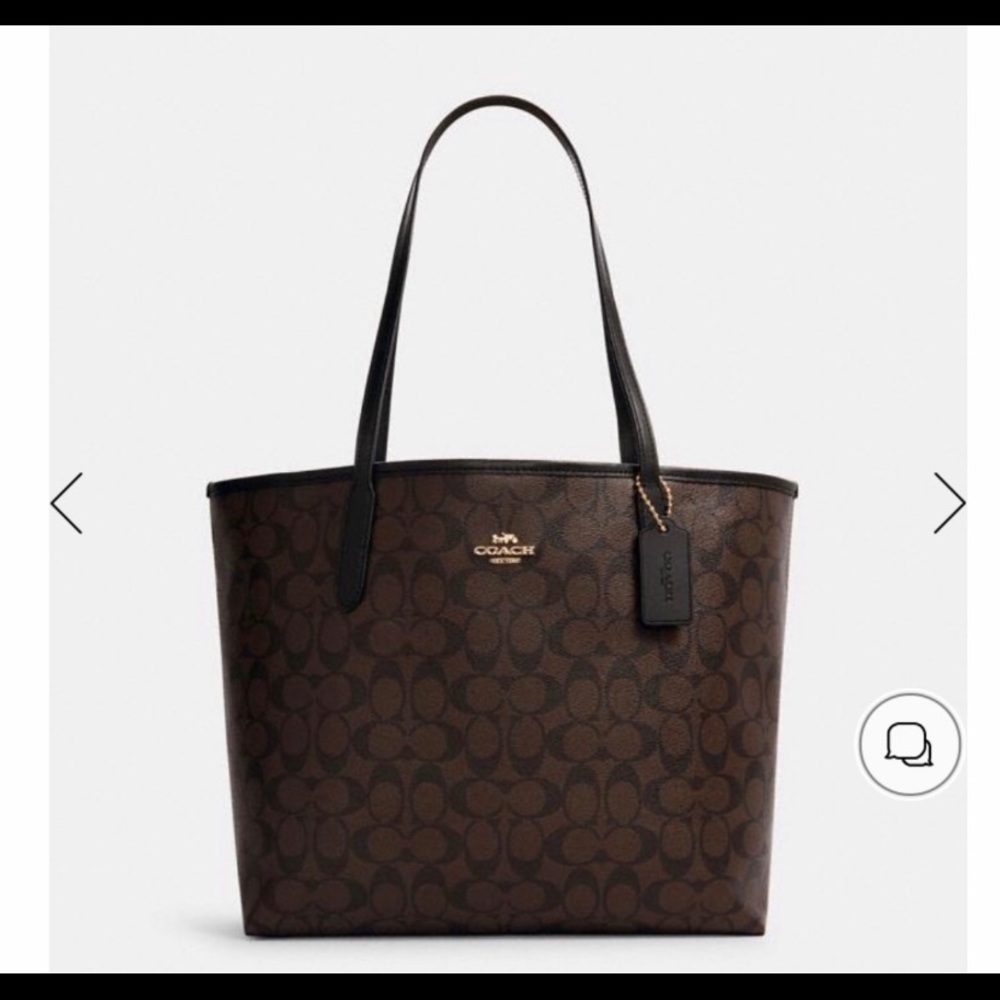 Coach City Tote in Signature Canvas